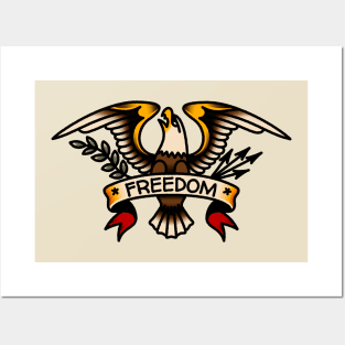 OldSalt American Traditional Freedom Eagle Posters and Art